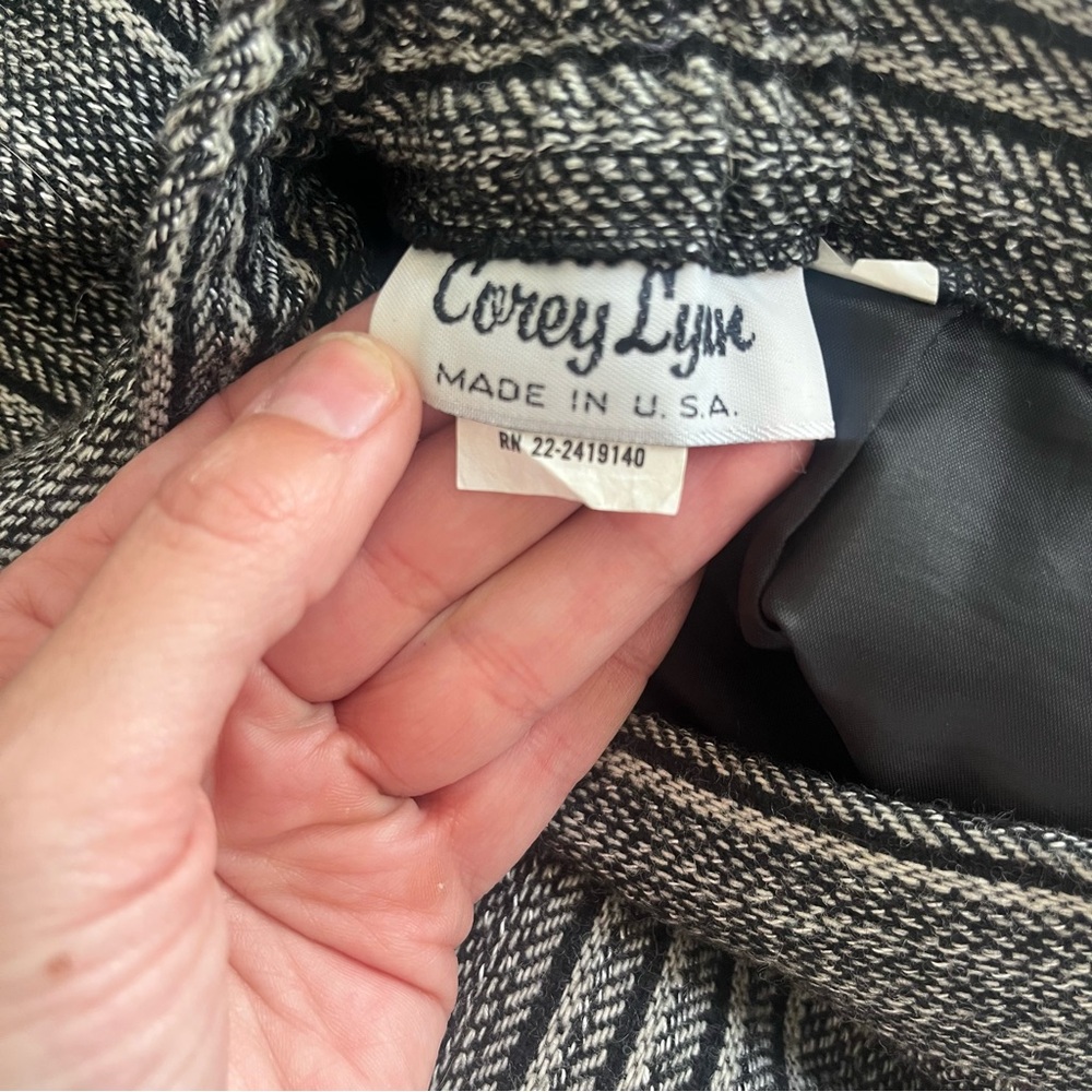 Corey Lynn Vintage Wool Blend Pencil Skirt Size 8 - Picture 11 of 13